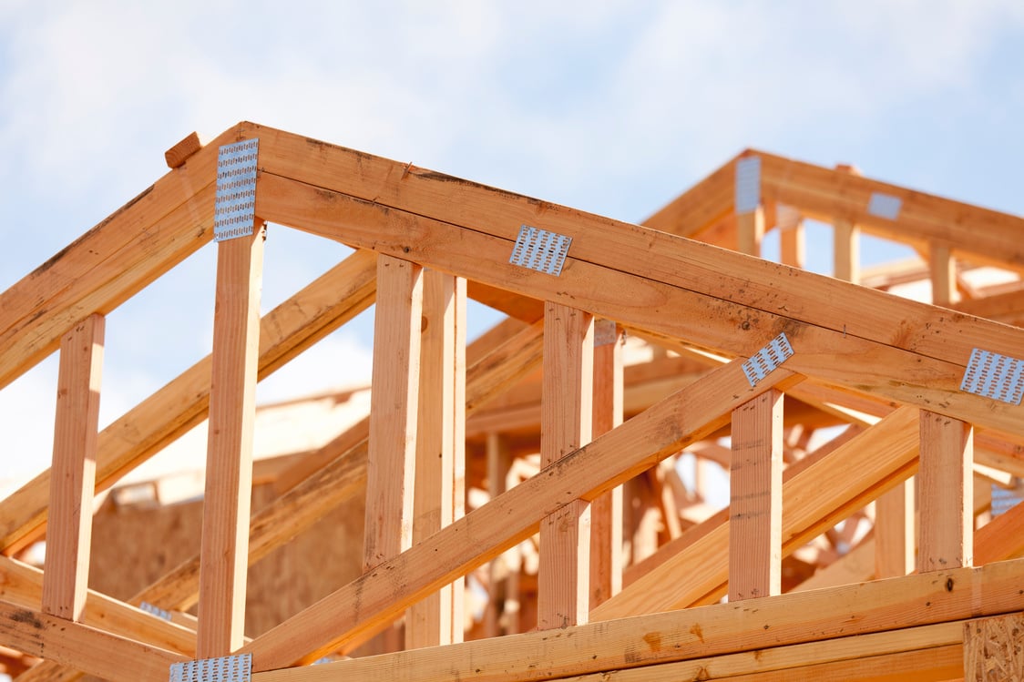 Home Framing Construction Site